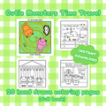 **DIGITALES PRODUKT** - Cutie Monsters Zeitreise - Vollständiges Malbuch