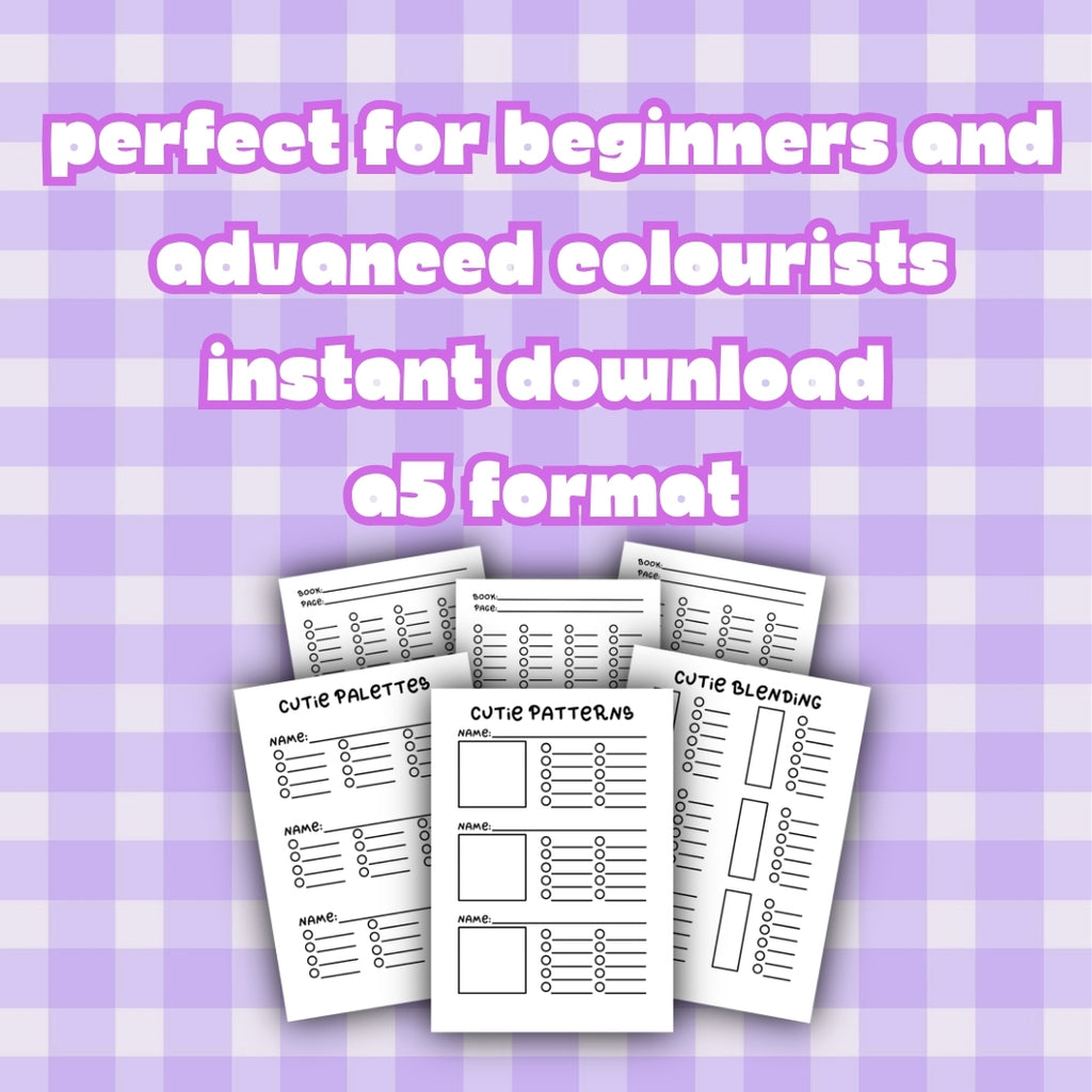**DIGITAL PRODUCT** - Cutie Coloring Practice  - Printable Practice Pages