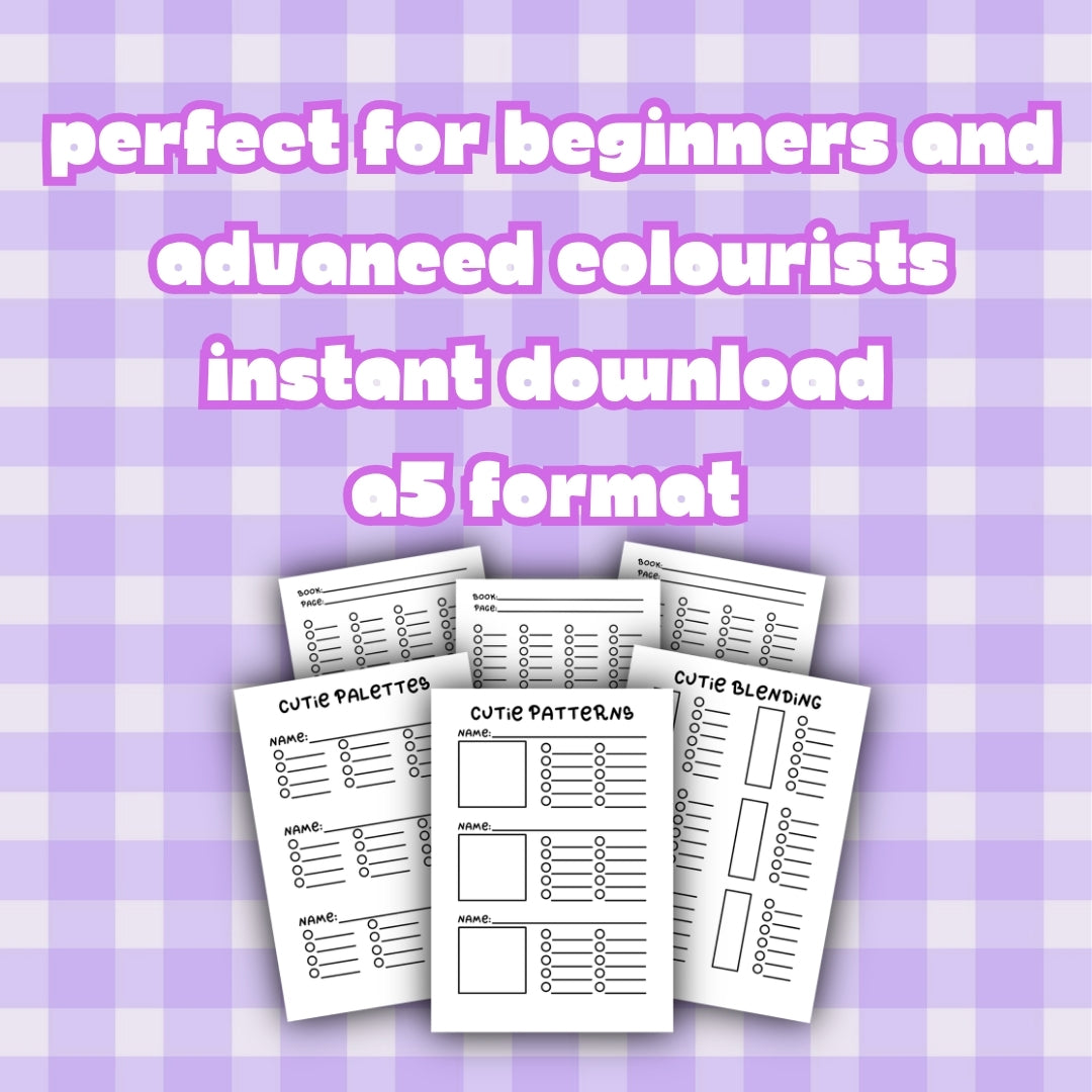 **DIGITAL PRODUCT** - Cutie Coloring Practice  - Printable Practice Pages